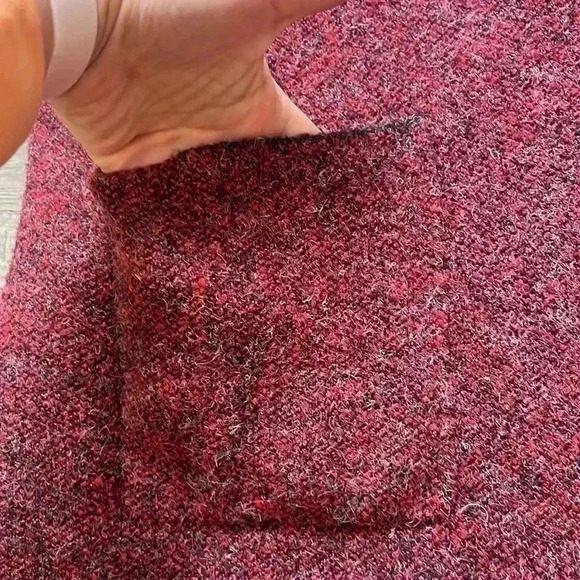 CYRUS | Red and black long cardigan knit sweater - Picture 3 of 12